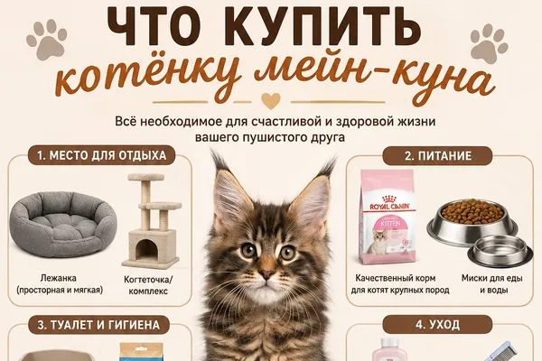Что купить котёнку мейн-куна