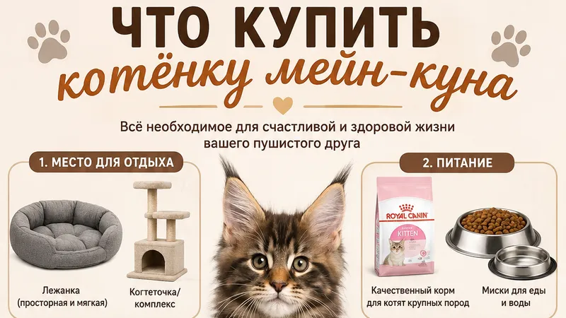 Что купить котёнку мейн-куна